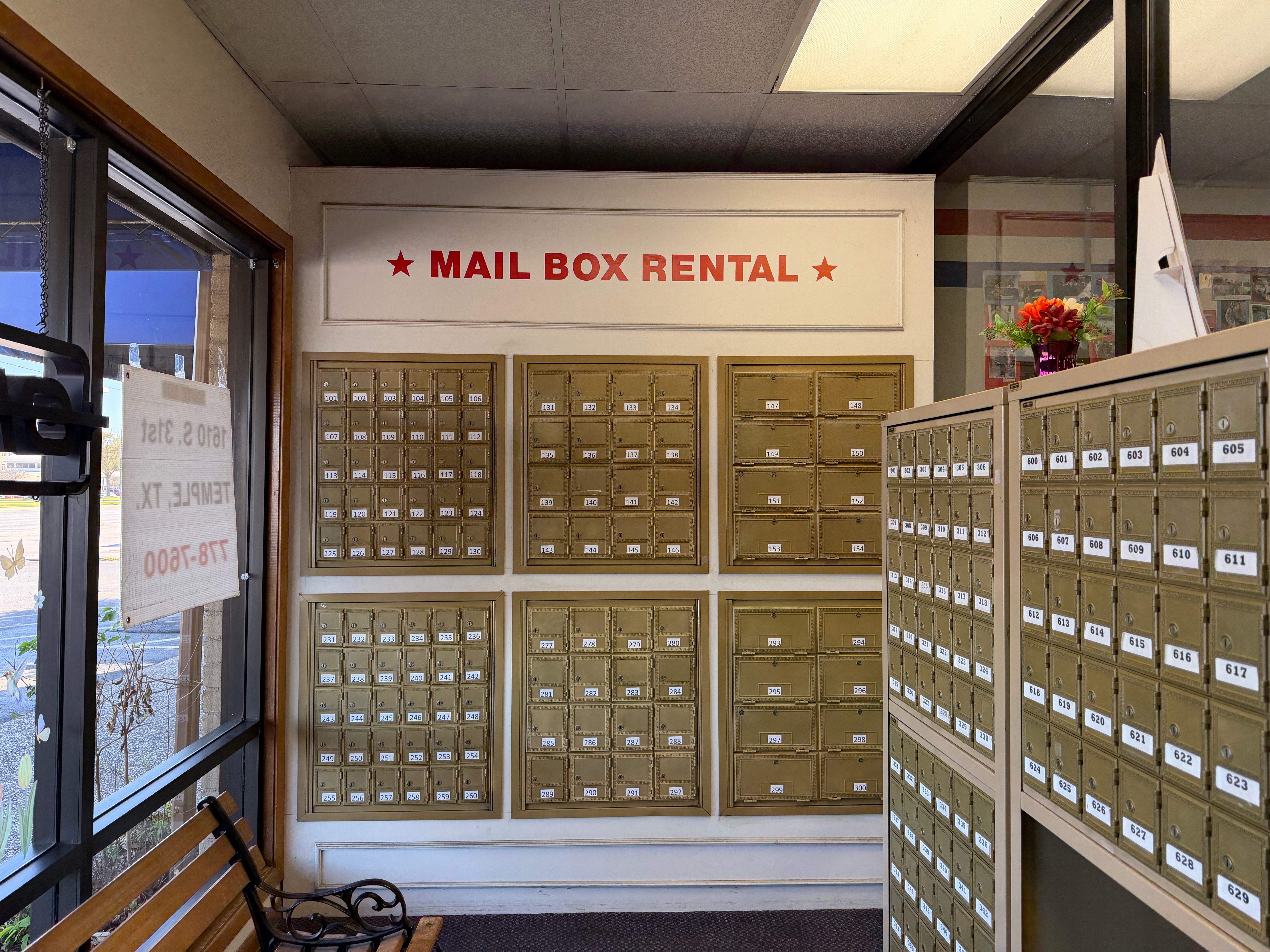 Secure mailbox rental at Pack N Mail